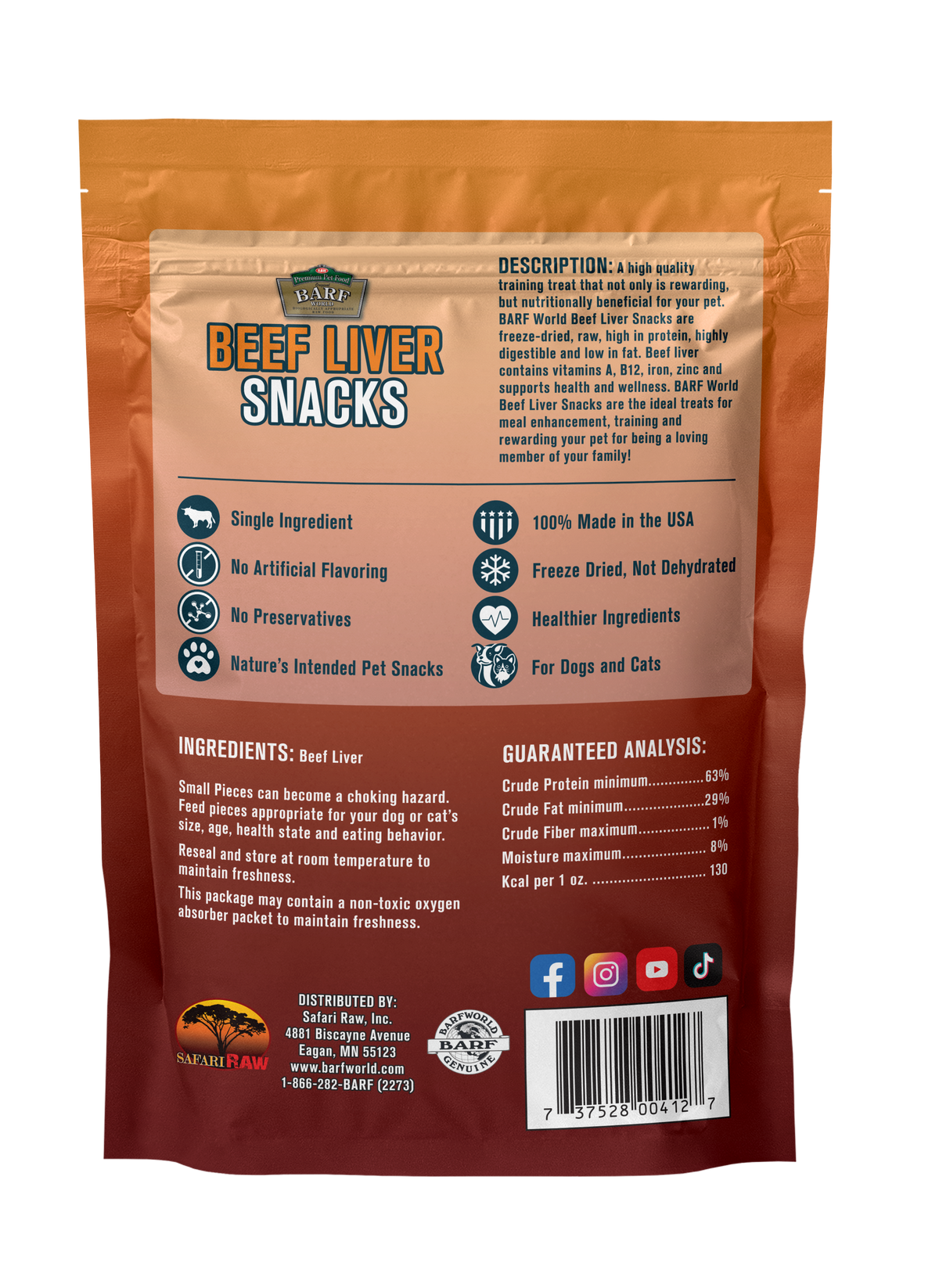 BARF Beef Liver Snacks