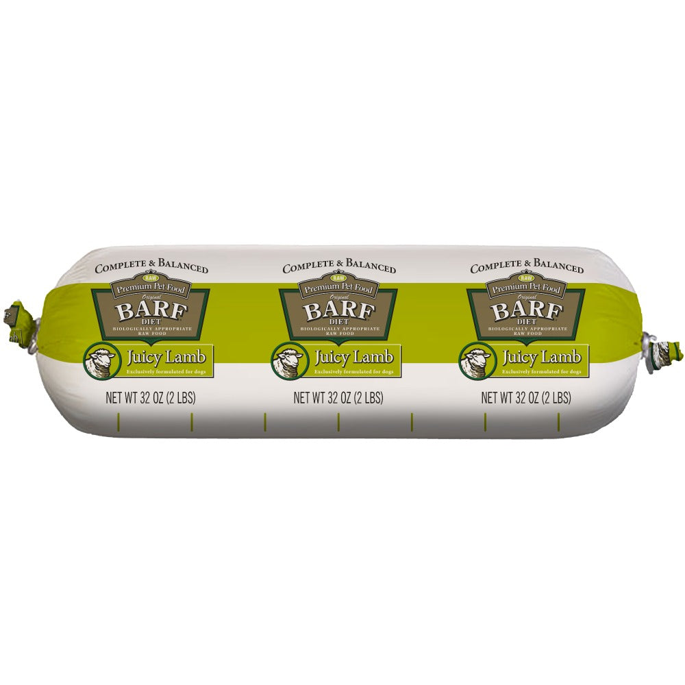 Chub of Juicy Lamb BARF raw dog food