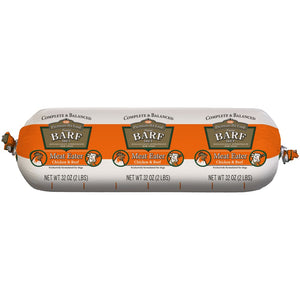 BARF World Meat Eater chub of raw food for dogs