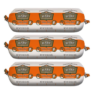 3 chubs of the Meat Eater mix of raw dog food from BARF World