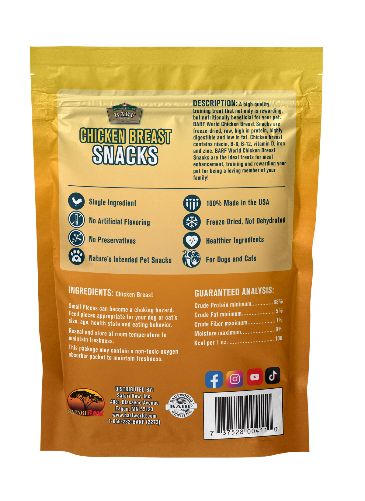 BARF Chicken Breast Snacks