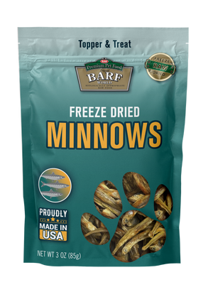 Freeze Dried Minnow Topper and Treat