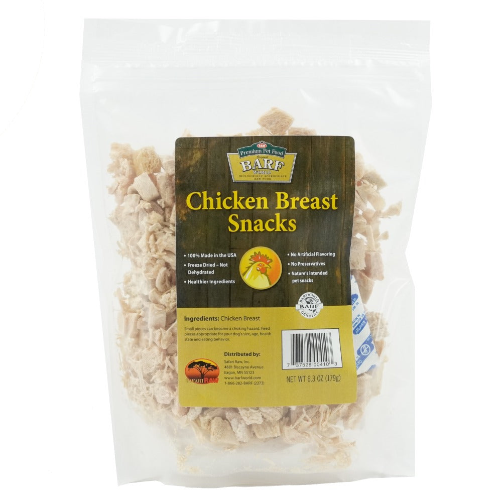 Bag of Chicken Breast Snacks for dogs from BARF World