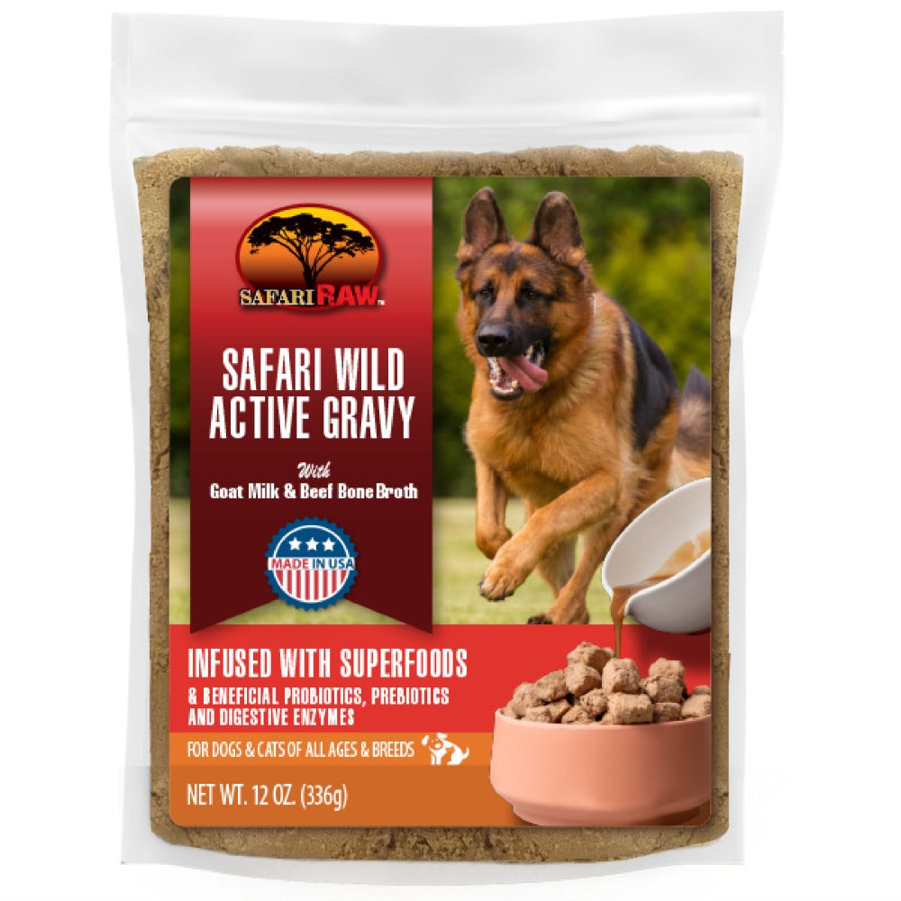 Safari Active Wild Gravy for dogs from Safari Raw