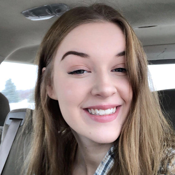 Profile of a woman in a car